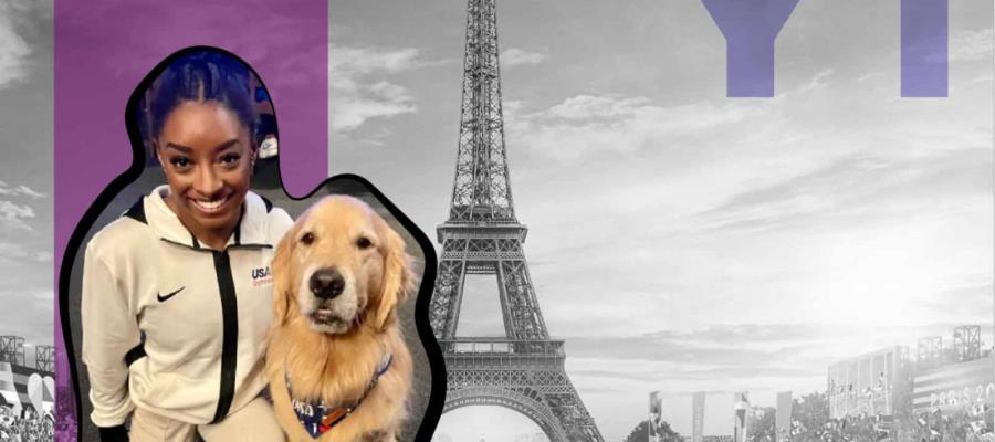 Beacon, el perro terapeuta que cuida la salud mental de gimnastas en París 2024