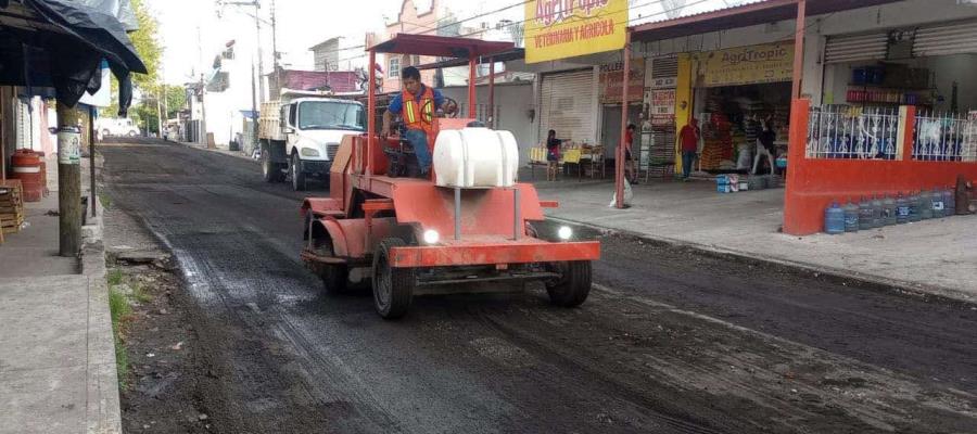 Anuncia Ayuntamiento de Centro que tendido de carpeta asfáltica en Tamulté iniciará el lunes