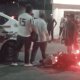 En trifulca termina choque entre taxista y motociclista en Paseo Tabasco