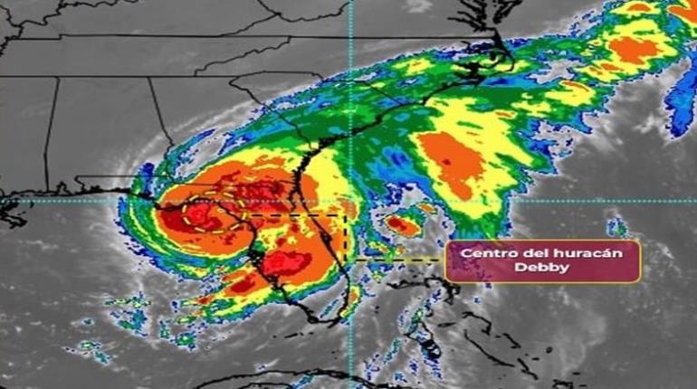 Tormenta tropical ´Debby´ se convierte en huracán categoría 1