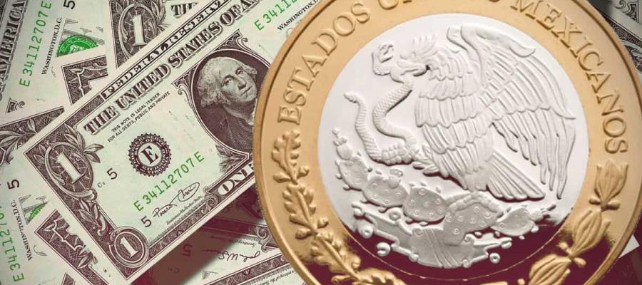 Lunes negro para el peso mexicano; cierra en 19.39 por dólar