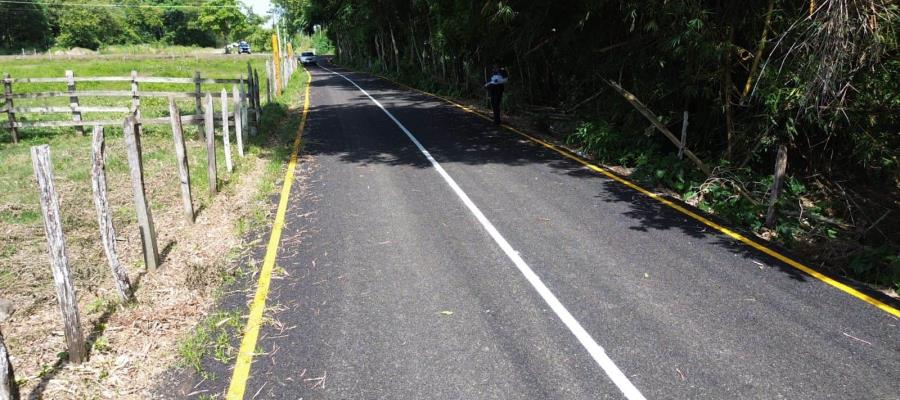 Inaugura Ayuntamiento de Cunduacán pavimentación de carretera principal en Pechucalco