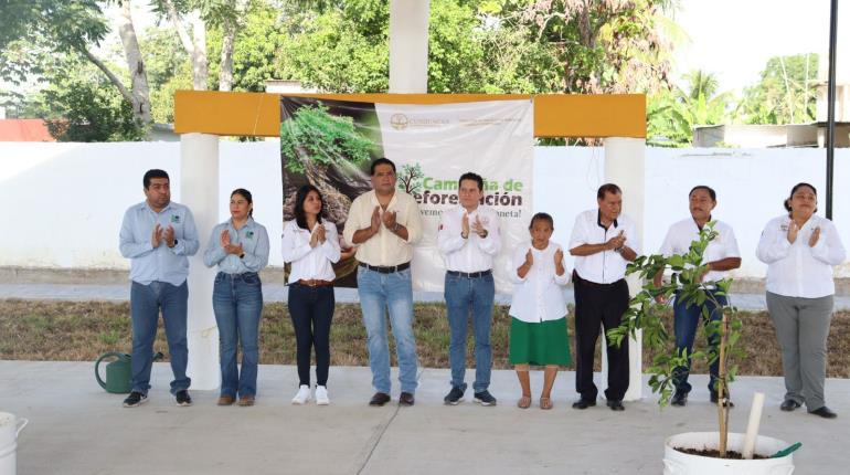 Arranca en Cunduacán campaña de reforestación