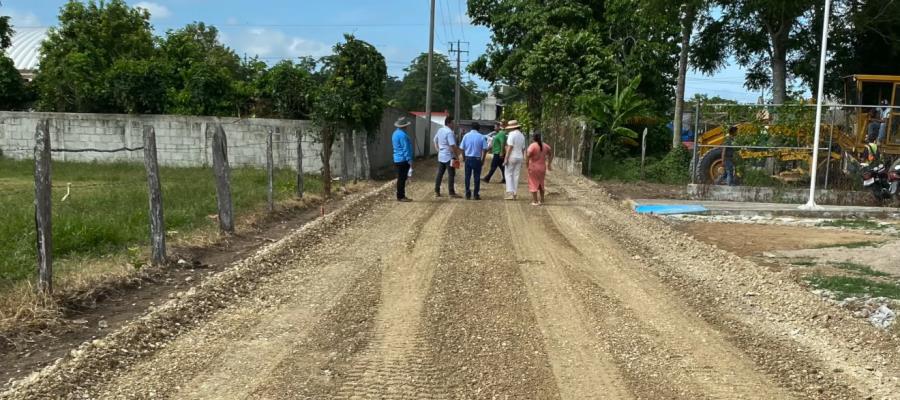 Inician obras de construcción de calles en Jalpa