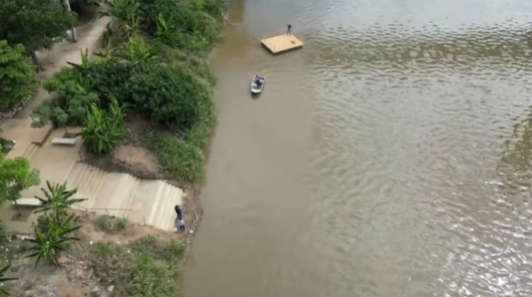 Inicia instalación de muelles en el malecón de Villahermosa para reactivar servicio de Lanchitas