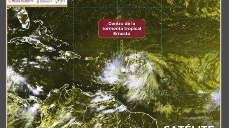 Se forma tormenta tropical Ernesto en el Atlántico