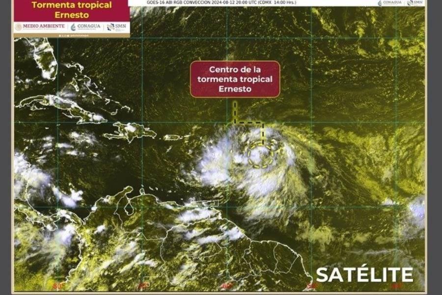 Se forma tormenta tropical Ernesto en el Atlántico