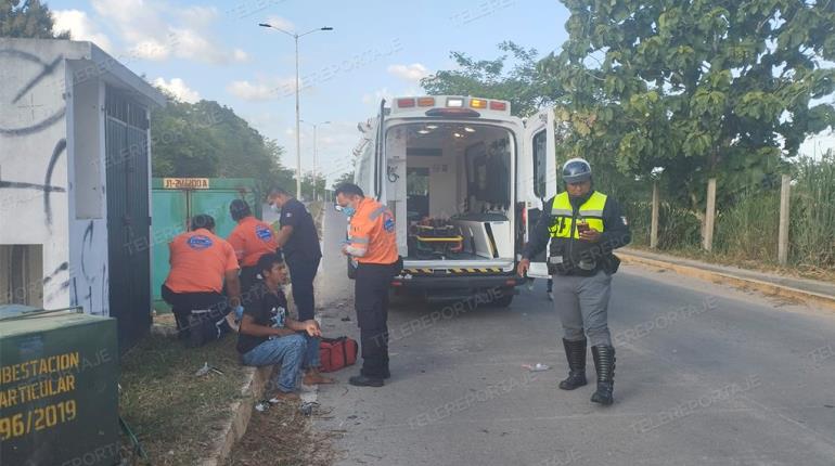 Chocan 2 en motocicleta cuando se dirigían a apoyar a otra persona herida