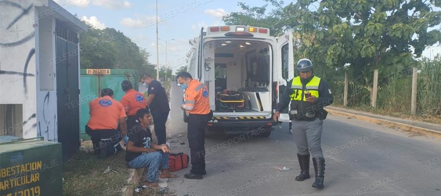 Chocan 2 en motocicleta cuando se dirigían a apoyar a otra persona herida