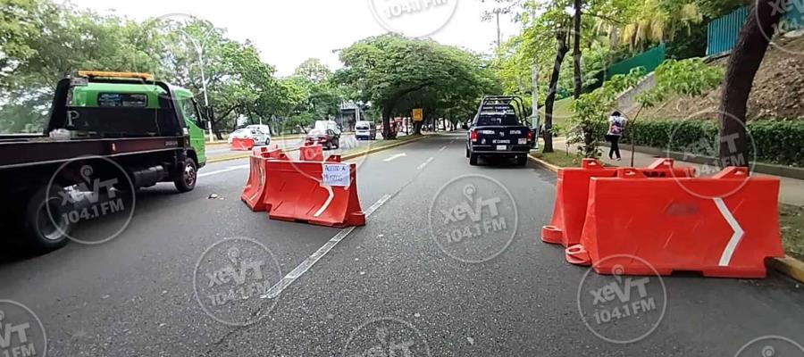 Este jueves cierran carril en Ruiz Cortines por trabajos