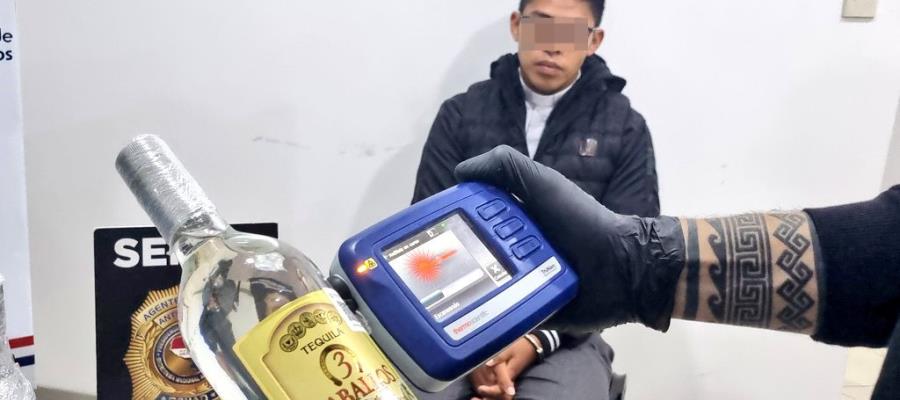 En Paraguay, cae mexicano con fentanilo en botellas de tequila