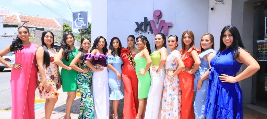 Aspirantes a la Flor del Maíz 2024 invitan a su feria desde la XEVT