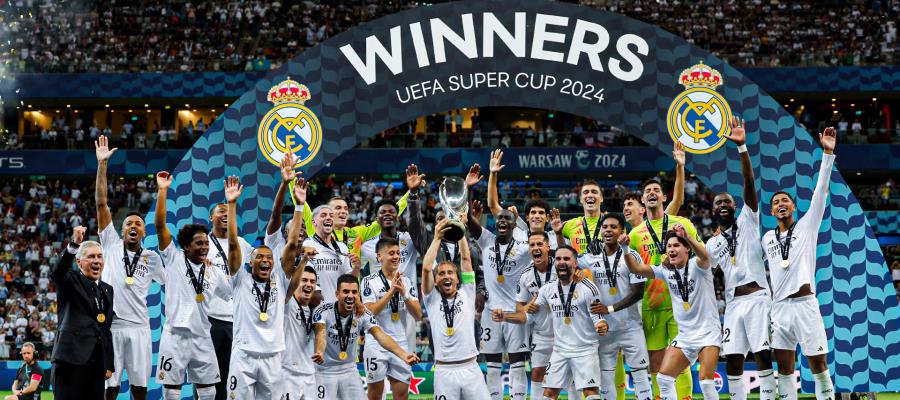 Real Madrid campeón de Supercopa de Europa con gol de Mbappé