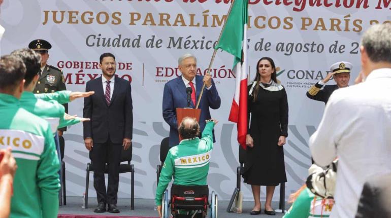 ¡3 tabasqueñas en Paralímpicos de París 2024! AMLO abandera a delegación mexicana