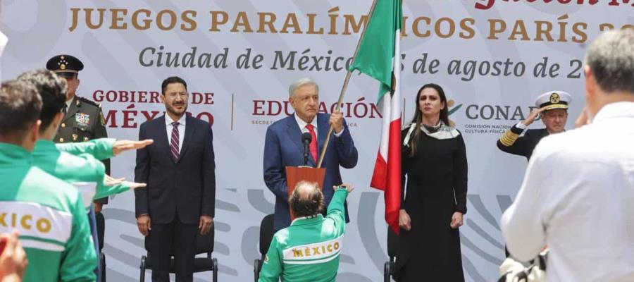 ¡3 tabasqueñas en Paralímpicos de París 2024! AMLO abandera a delegación mexicana