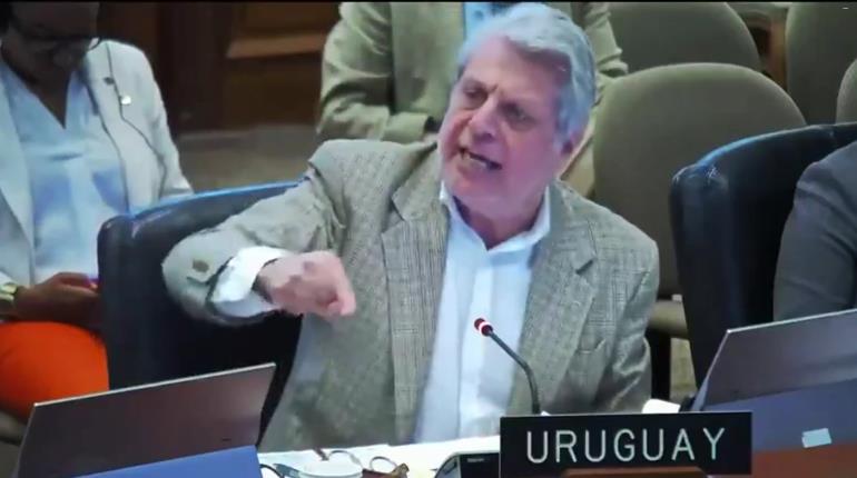 "Se tiene que ir porque ya nadie lo respalda": representante de Uruguay en la OEA arremete contra Maduro