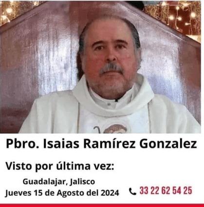 Hallan sin vida a sacerdote reportado como desaparecido en Jalisco