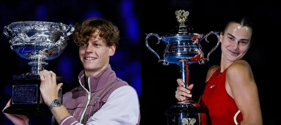 Jannik Sinner y Aryna Sabalenka, campeones del Masters de Cincinnati