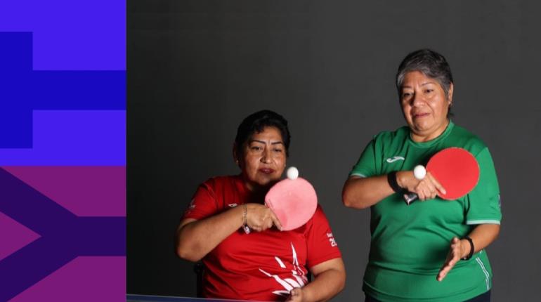 Claudia Pérez y Martha Verdín, paratletas que representarán a México en tenis de mesa adaptado en París