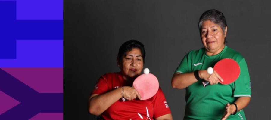 Claudia Pérez y Martha Verdín, paratletas que representarán a México en tenis de mesa adaptado en París