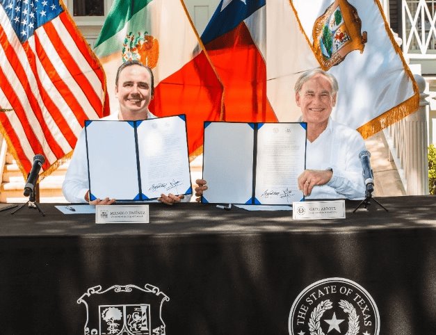 Coahuila y Texas firman convenio de colaboración en materia de económica, turismo, seguridad y migración