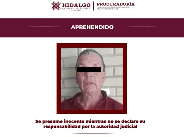 Aprehenden en Hidalgo a adulto mayor por feminicidio y el homicidio de un menor