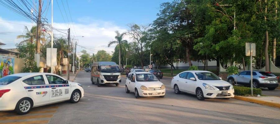 Liberan circulación vehicular en Paseo Usumacinta tras conclusión de pasos peatonales