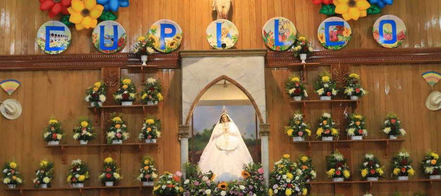 Esperan este viernes a más de 25 mil peregrinos en enrama de la Virgen de Cupilco