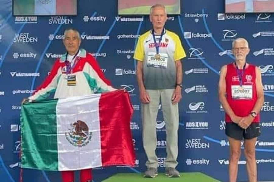 ¡Viejos, los cerros! Mexicano gana medallas en Campeonato Mundial de Atletismo Master en Suecia