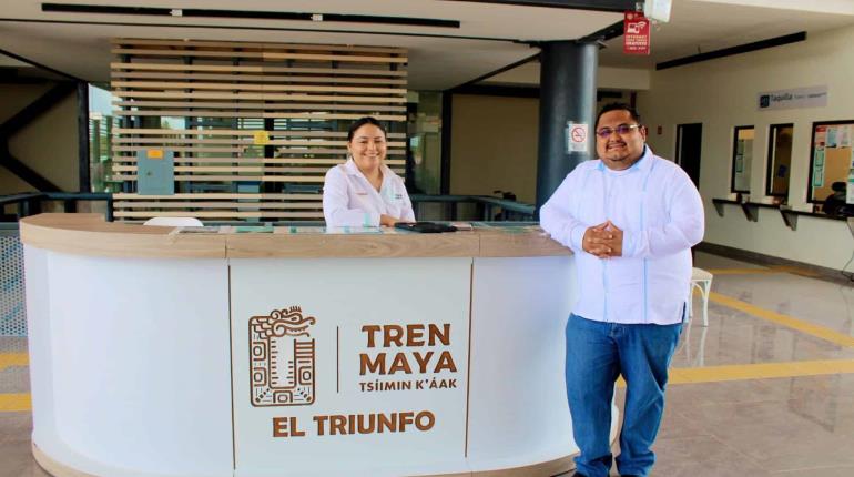 Estación del Tren Maya en Balancán, la quinta que más boletos vende, asegura alcalde