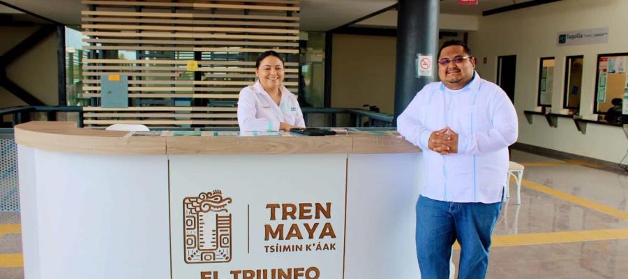 Estación del Tren Maya en Balancán, la quinta que más boletos vende, asegura alcalde