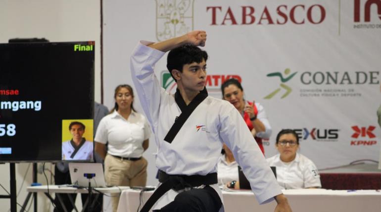 Tabasqueño Alejandro Lobato es subcampeón en Poomsae Nacional