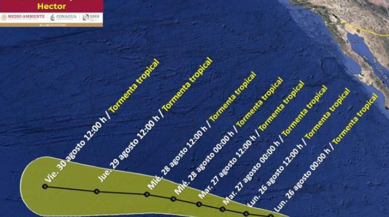 Se forma tormenta tropical "Héctor" en el Pacífico