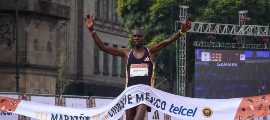 Kenianos dominan el Maratón de la CDMX