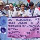 Trabajadores del Poder Judicial en Tabasco se suman a protesta nacional en CDMX