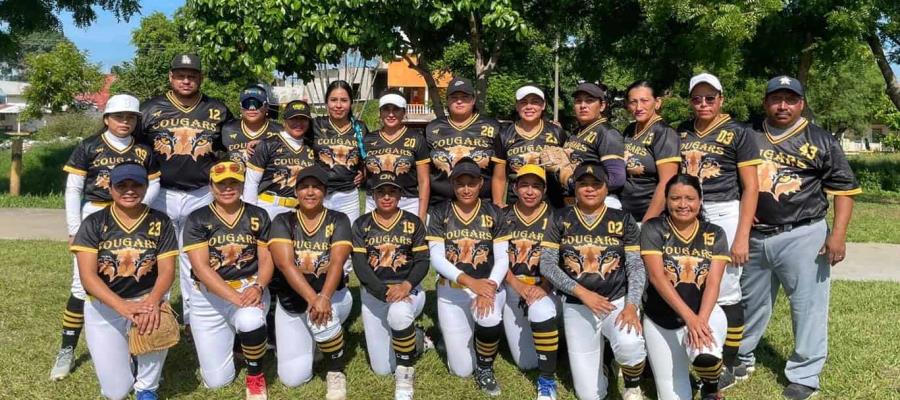 Cougars Huimanguillo, campeonas del 1er Torneo Estatal de Softbol