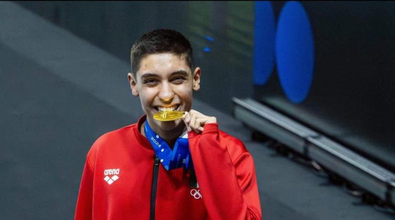 Diego Villalobos consigue su tercer presea en Mundial Juvenil de Natación; gana oro en Lima