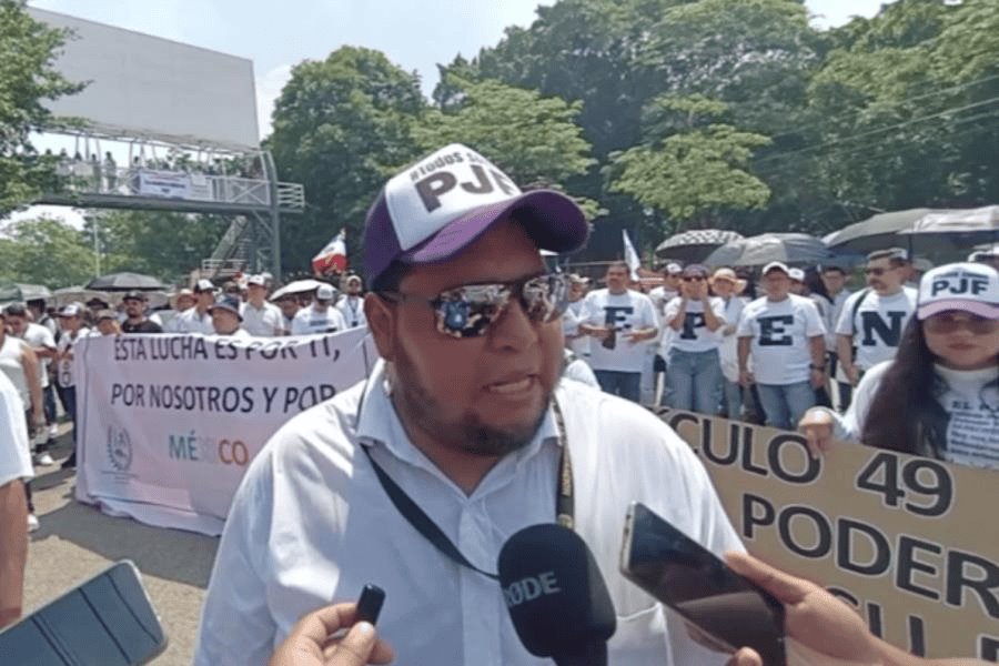 Altos mandos impidieron a trabajadores locales participar en protesta contra Reforma Judicial: Manifestantes