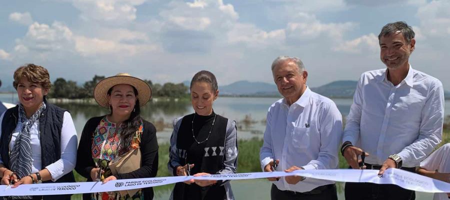 Inaugura AMLO Parque Ecológico Lago de Texcoco