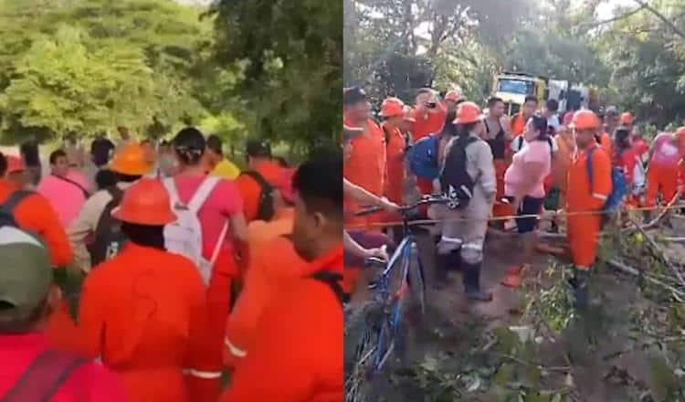 Pobladores cierran carretera a Torno Largo, que conduce a pozos petroleros