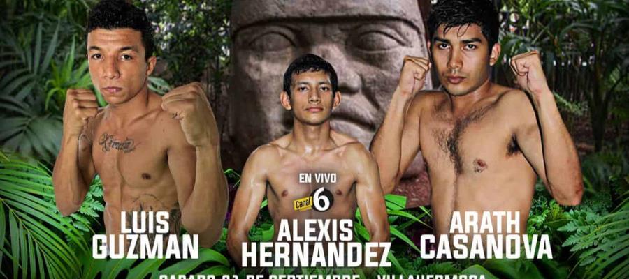 4 tabasqueños participarán en función de boxeo el 21 de septiembre