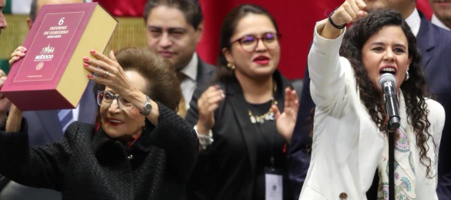 Entrega Luisa Alcalde último Informe de Gobierno de AMLO al Congreso