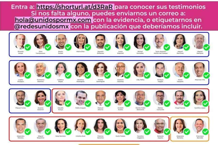 Lanza oposición "democratómetro" para senadores que votarán en contra de reforma judicial