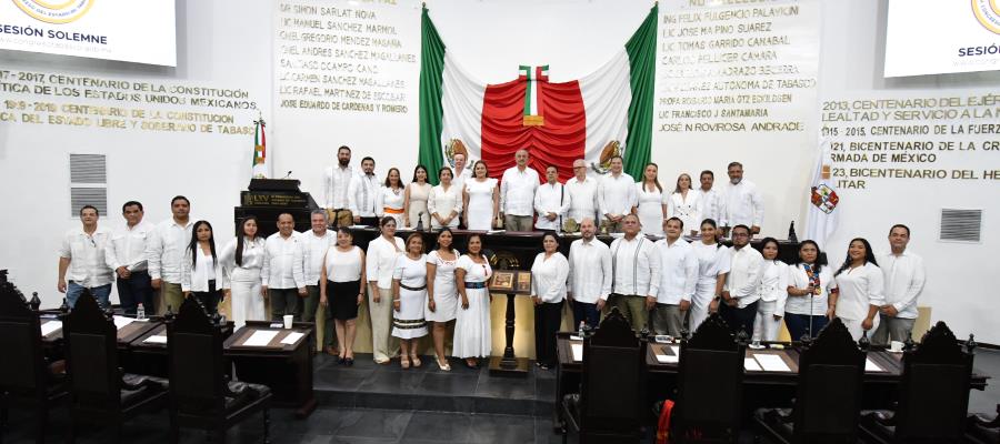 Declara Congreso local inicio de LXV Legislatura y apertura del primer periodo ordinario de sesiones