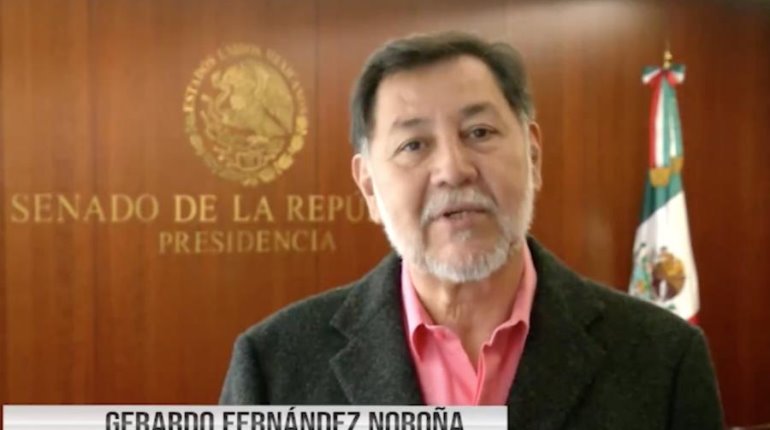 Critica Noroña contrarreforma Judicial; insiste que tienen mayoría calificada con 85 senadores