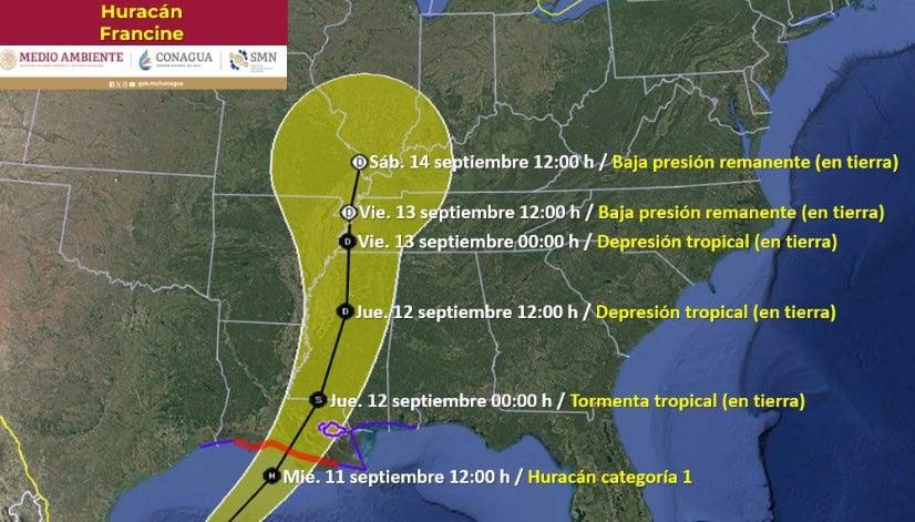 Francine se intensifica a huracán