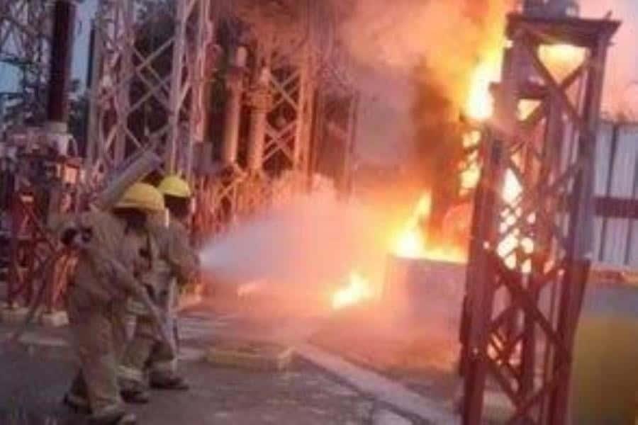 Actos de vandalismo originaron el incendio en subestación eléctrica de Ciudad Industrial: CFE