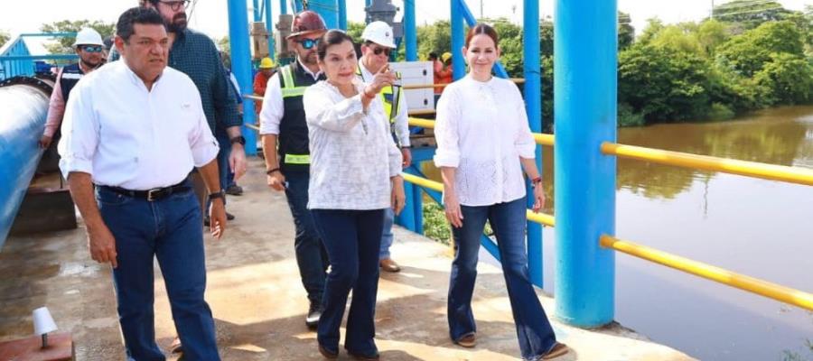 May recorre la plataforma de captación y potabilizadora Carrizal II