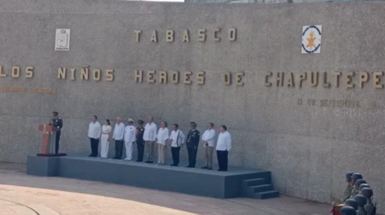 Conmemoran en Tabasco el 177 aniversario de la gesta heroica de los niños héroes de Chapultepec