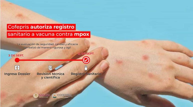 Autoriza Cofepris registro sanitario a vacuna contra mpox